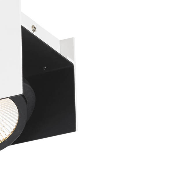 EGLO Vidago Plafondlamp - LED - 31 cm - Wit/Zwart - Dimbaar