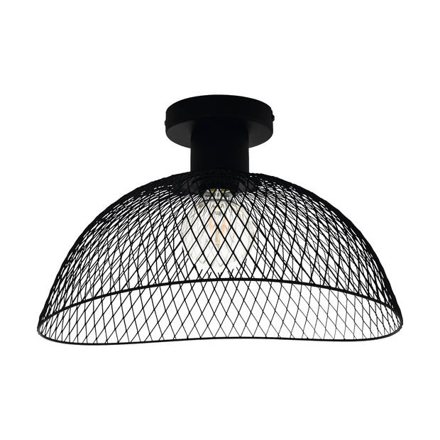 EGLO Pompeya - Plafonondlamp - E27 - Ø 44 cm - Zwart