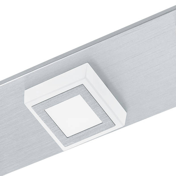 EGLO Masiano - Plafondlamp - LED - Aluminium-Geborsteld - Gesatineerd