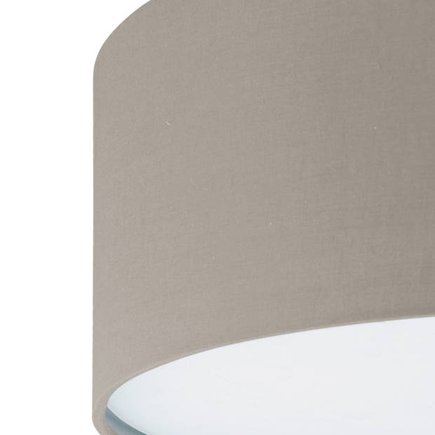 EGLO Pasteri - Plafondlamp - 3 Lichts - ø475 mm. - Nikkel-Mat - Taupe