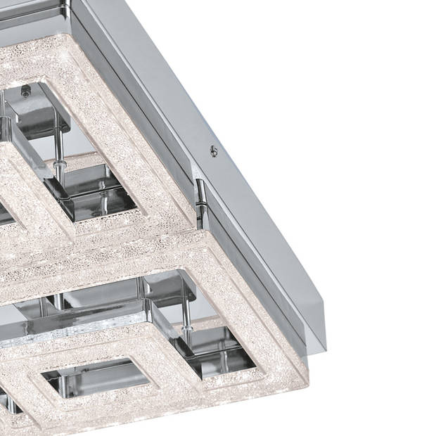 EGLO Fradelo - Plafondlamp - 1 Lichts - Chroom, Helder