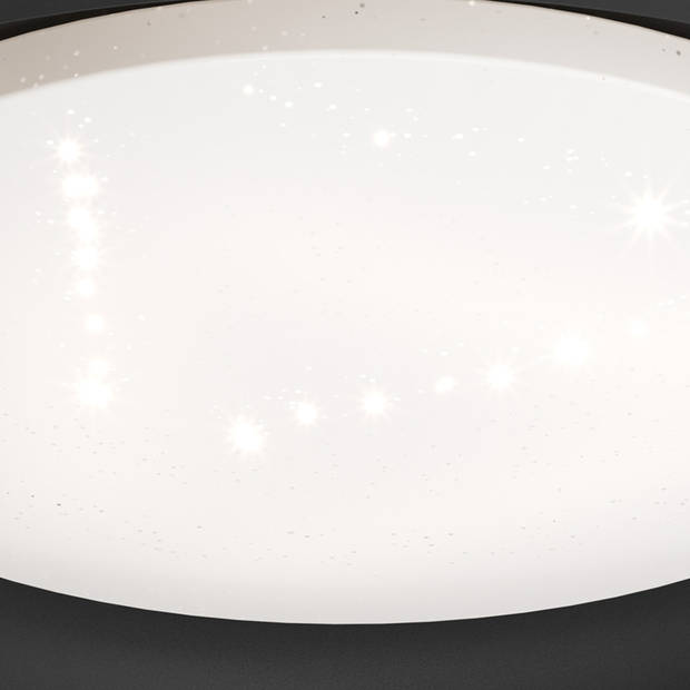 EGLO Penjamo Plafondlamp - LED - Ø 46,5 cm - Zwart/Wit