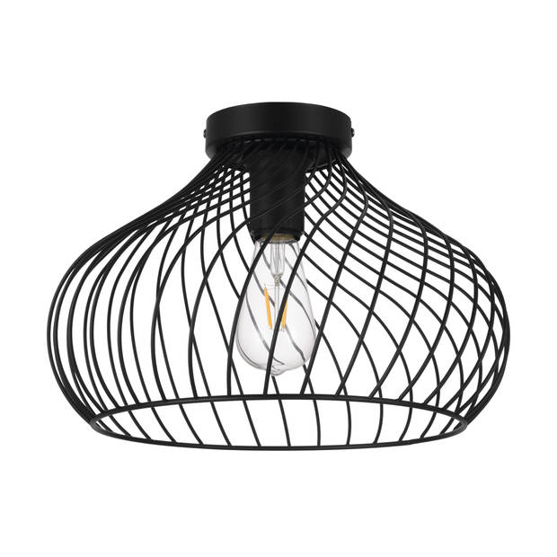 EGLO Staverton Plafondlamp - E27 - Ø 36,5 cm - Zwart