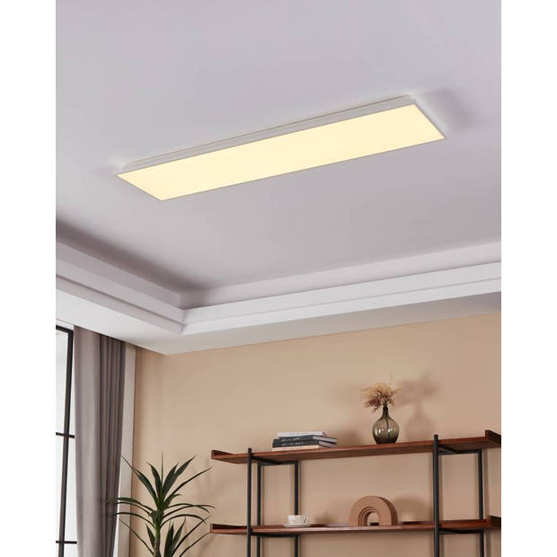 EGLO connect.z Herrora-Z Smart Plafondlamp - 120 cm - Wit - Dimbaar