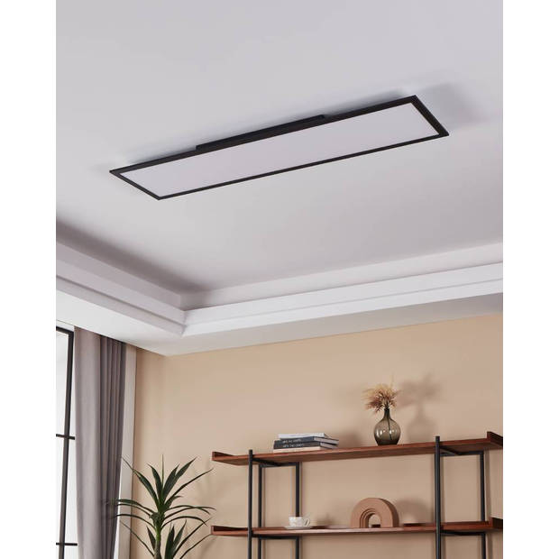 EGLO connect.z Salobrena-Z Smart Plafondlamp - 120cm - Zwart - Dimbaar