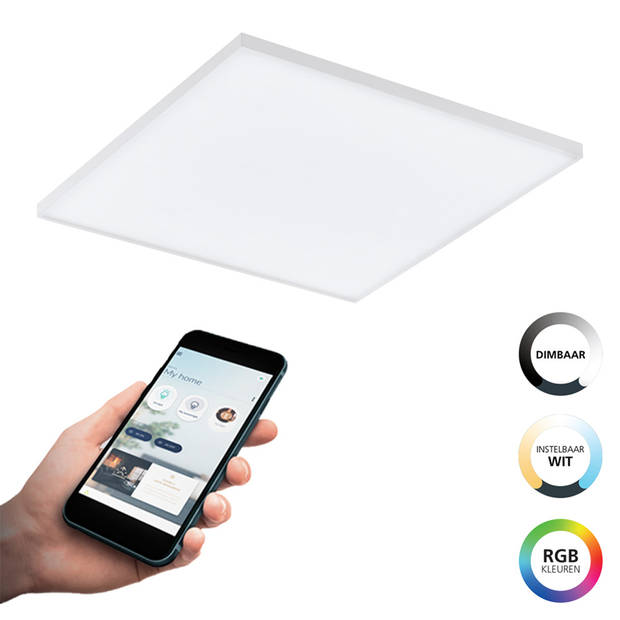 EGLO connect.z Turcona-Z Smart Plafondlamp - 45 cm - Wit - RGB