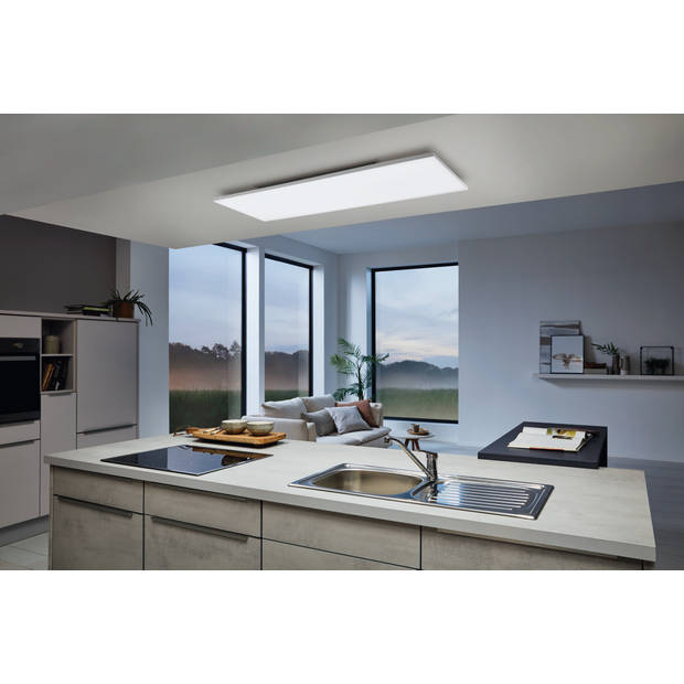 EGLO connect.z Turcona-Z Smart Plafondlamp - 120 cm - Wit - Instelbaar RGB & wit licht - Dimbaar - Zigbee