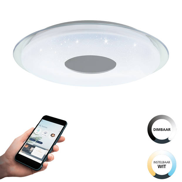 EGLO connect.z Lanciano-Z Smart Plafondlamp - Ø 45 cm - Wit - Dimbaar