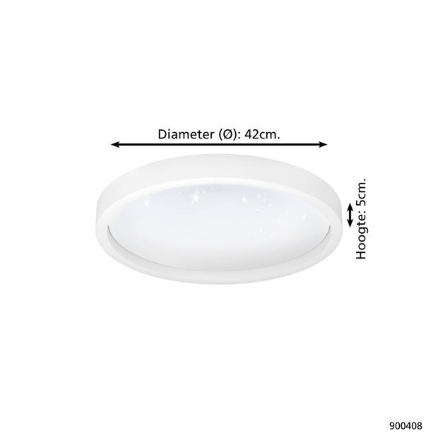 EGLO connect.z Montemorelos-Z Smart Plafondlamp - Ø 42 cm - Wit 