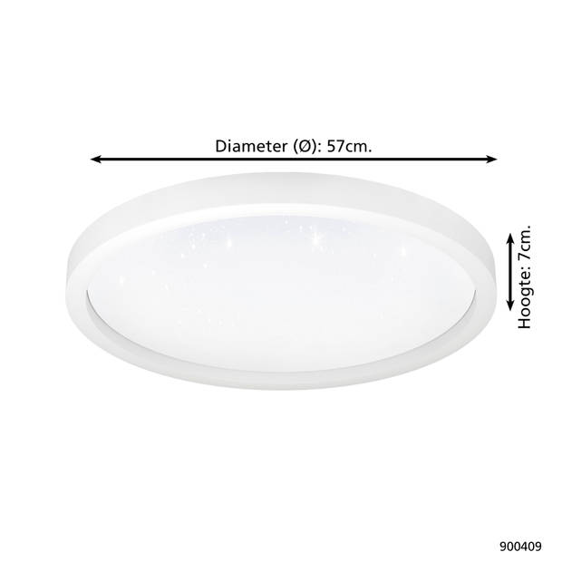 EGLO connect.z Montemorelos-Z Smart Plafondlamp - Ø 57 cm - Wit 