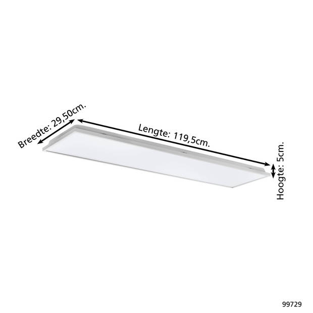 EGLO Urtebieta Plafondlamp - LED - 119.5 cm - Wit