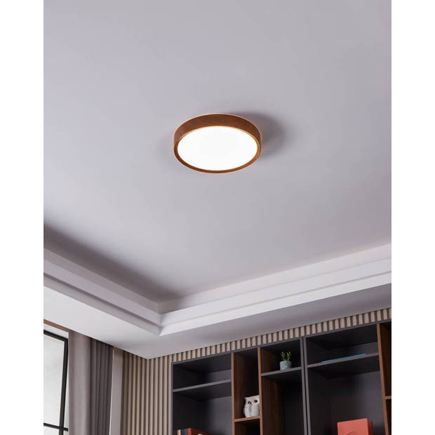 EGLO Musurita Plafondlamp - LED - Ø 34 cm - Bruin