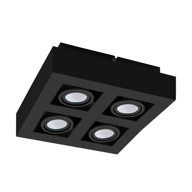EGLO Mendoza Opbouwlamp - GU10 - 25 cm - Zwart