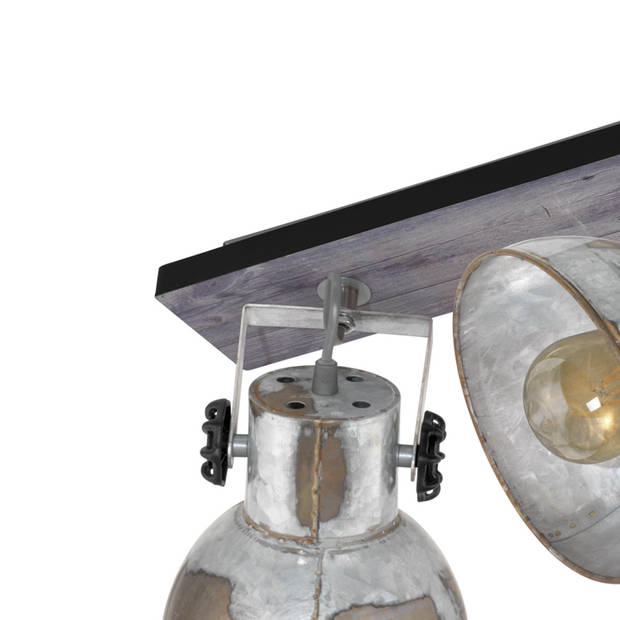 EGLO Barnstaple - wandlamp - E27 - bruin-patina/zwart/oud-zink-look