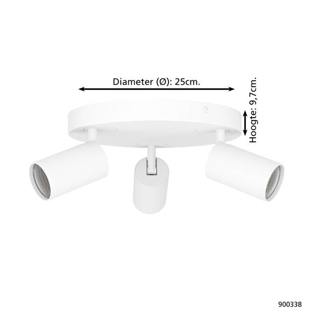 EGLO connect.z Telimbela-Z Smart Spot - GU10 - Ø 25 cm - Wit