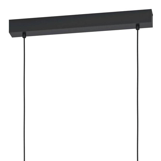 EGLO Chieveley Hanglamp - E27 - 88,5 cm - Zwart/Bruin