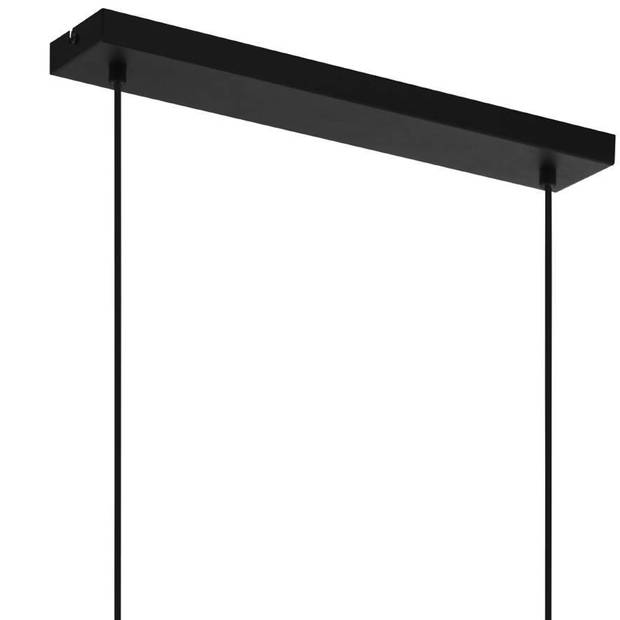 EGLO Blackcrown 1 Hanglamp - E27 - 100 cm - Zwart/Bruin