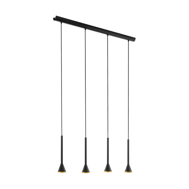 EGLO Cortaderas Hanglamp - GU10 - 113 cm - Zwart/Goud