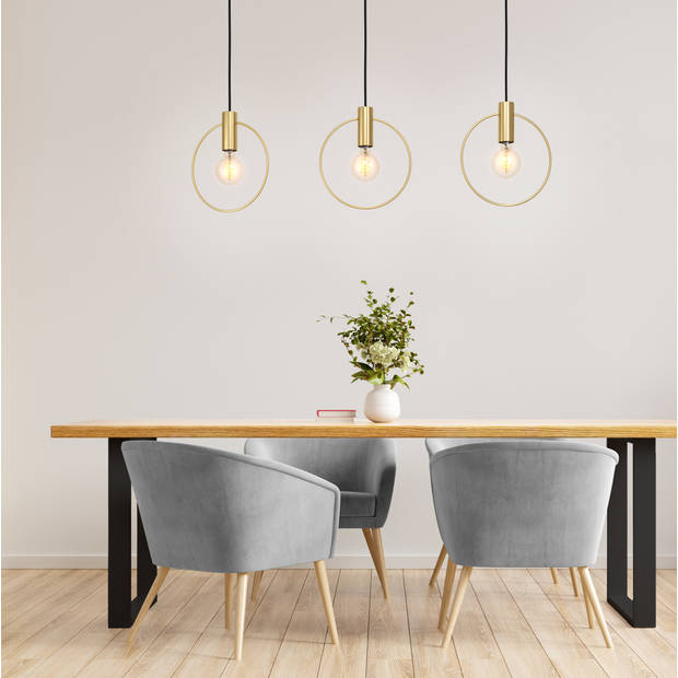 EGLO Manizales Hanglamp - E27 - 101 cm - Goud