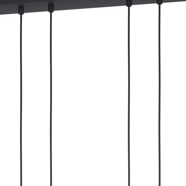 EGLO Bitachito Hanglamp - E27 - 93 cm - Zwart/Koper