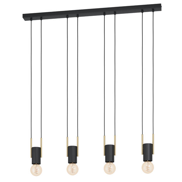 EGLO Bitachito Hanglamp - E27 - 93 cm - Zwart/Koper