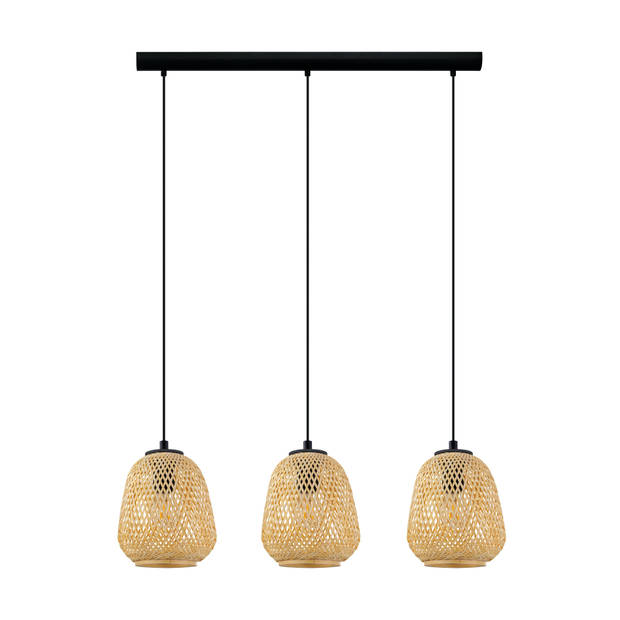 EGLO Dembleby - Hanglamp - E27 - 90 cm - Zwart