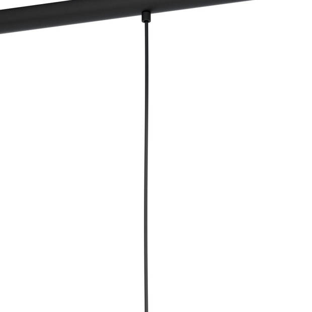 EGLO Gorosiba - Hanglamp - E27 - 85 cm - rookglas - Zwart