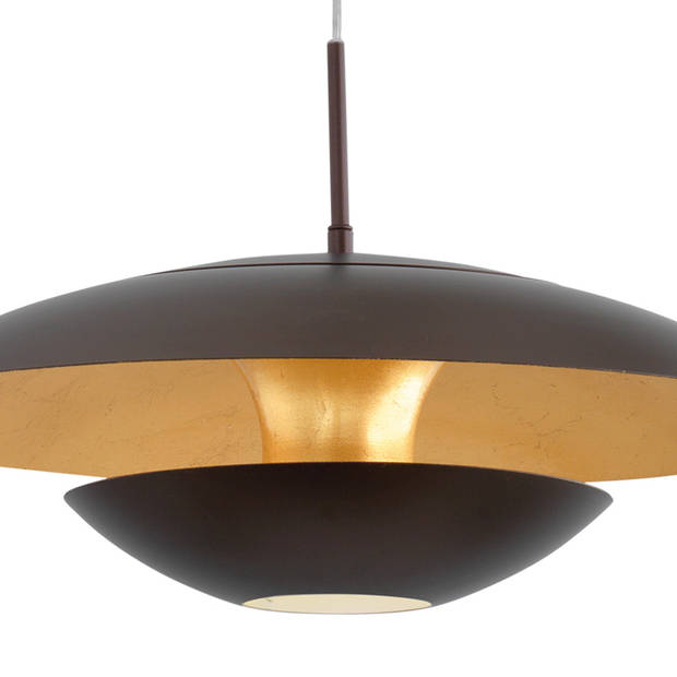 EGLO Nuvano Hanglamp - 1 Lichts - E27 - Ø480mm. - Bruin Goud