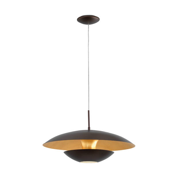 EGLO Nuvano Hanglamp - 1 Lichts - E27 - Ø480mm. - Bruin Goud