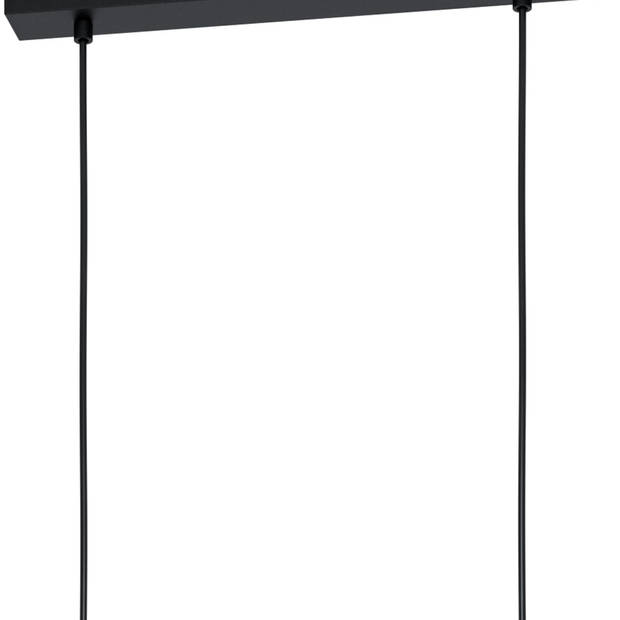 EGLO Layham Hanglamp - E27 - 96 cm - Zwart/Bruin