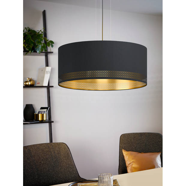 EGLO Esteperra - Hanglamp - E27 - Ø 53 cm - Zwart