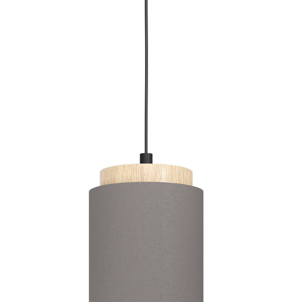 EGLO Albariza Hanglamp - E27 - 89,5 cm - Zwart/Bruin/Goud