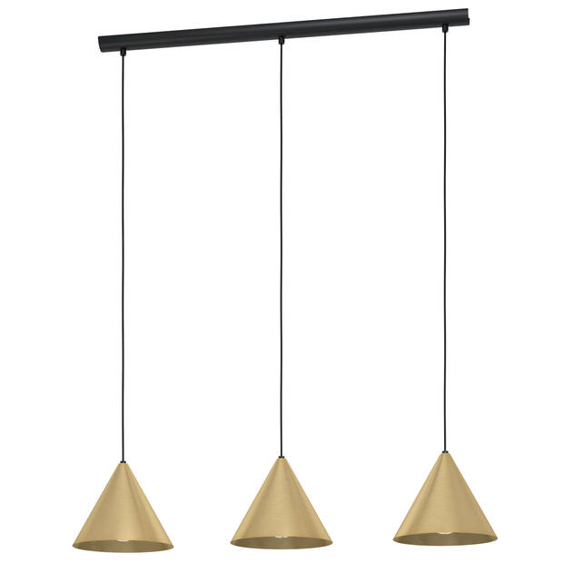 EGLO Narices Hanglamp - E27 - 92 cm - Zwart/Goud