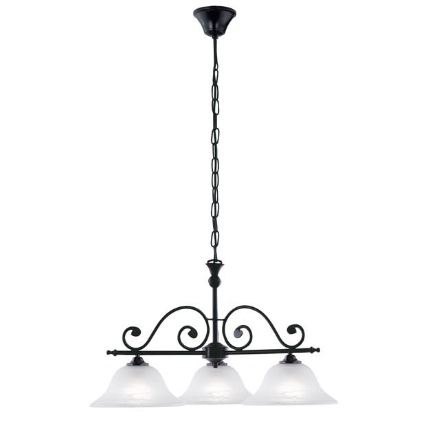 EGLO Murcia - Hanglamp - 3 Lichts - Zwart - Wit