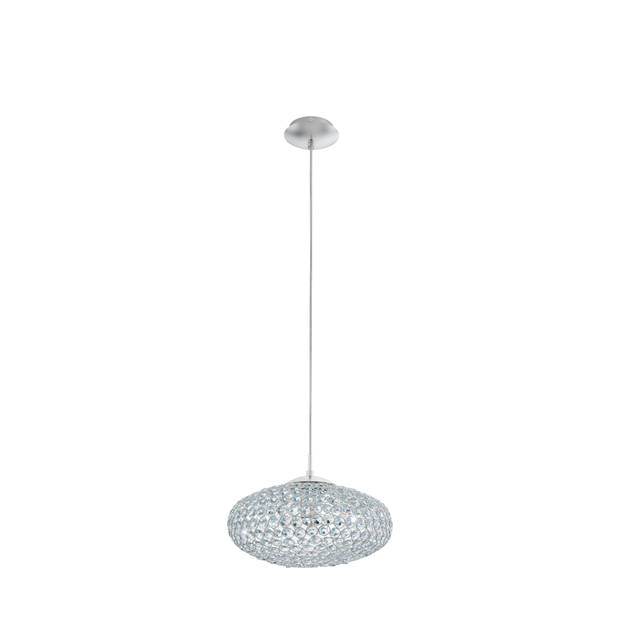 EGLO Clemente - Hanglamp - 1 Lichts - Ø35cm - Chroom - Helder