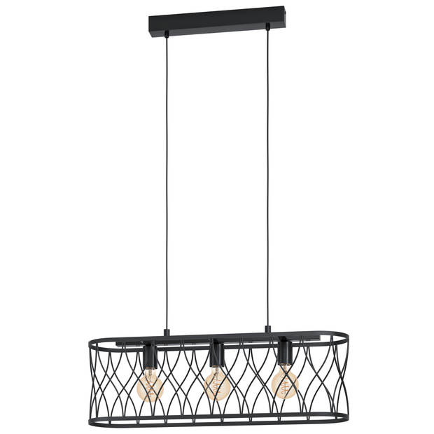 EGLO Giltspur Hanglamp - E27 - 77 cm - Zwart