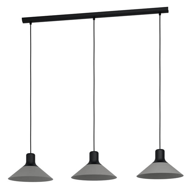 EGLO Abreosa Hanglamp - E27 - 108 cm - Zwart/Grijs