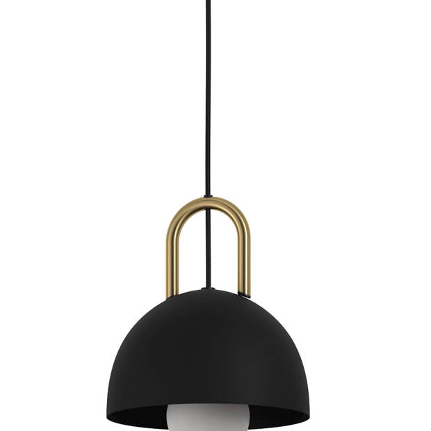 EGLO Calmanera Hanglamp - E27 - 90 cm - Zwart/Geelkoper