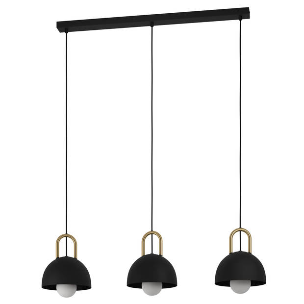 EGLO Calmanera Hanglamp - E27 - 90 cm - Zwart/Geelkoper