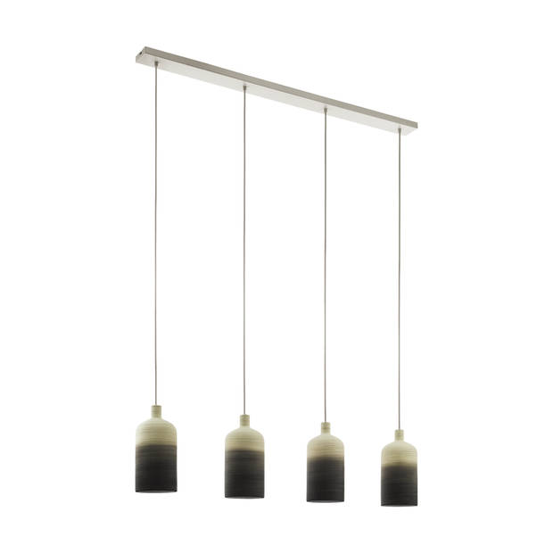 EGLO Azbarren Hanglamp - E27 - 119.5 cm - Beige/Grijs