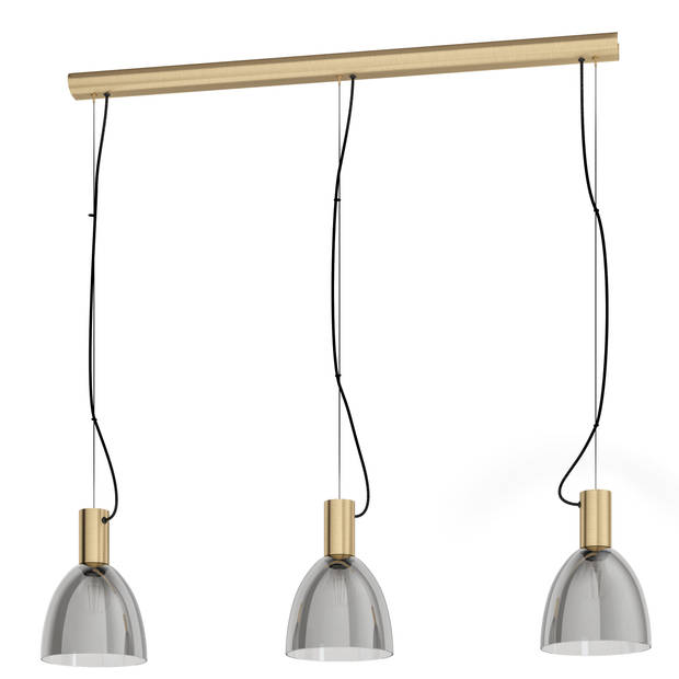 EGLO Lebalio Hanglamp - E27 - 112,5 cm - Zwart-Transparant