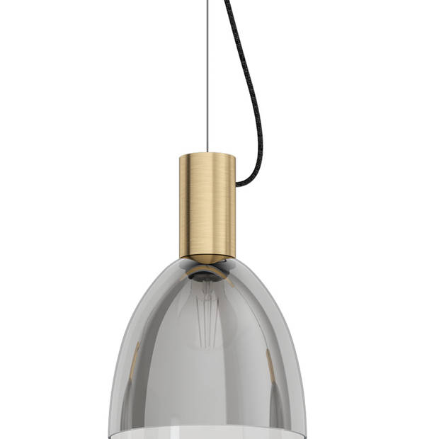 EGLO Lebalio Hanglamp - E27 - 112,5 cm - Zwart-Transparant