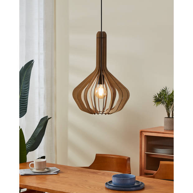 EGLO Velasco Hanglamp - E27 - Ø 38 cm - Ahorn/Zwart