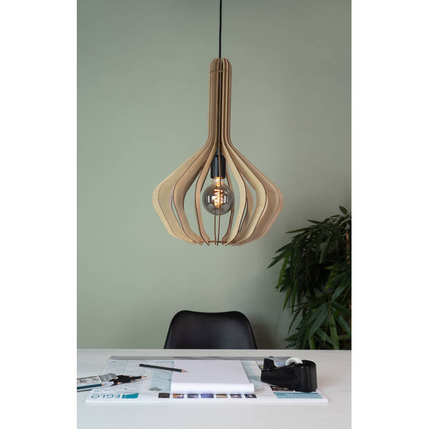 EGLO Velasco Hanglamp - E27 - Ø 38 cm - Ahorn/Zwart