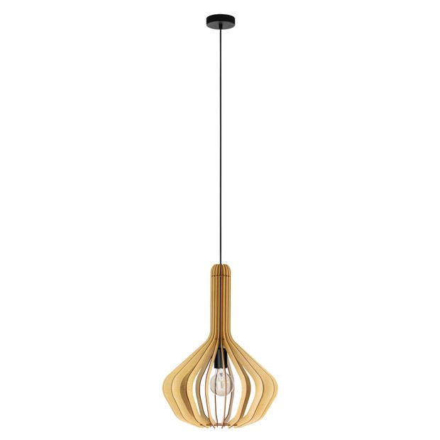 EGLO Velasco Hanglamp - E27 - Ø 38 cm - Ahorn/Zwart