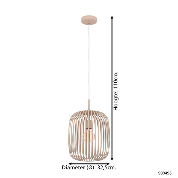 EGLO Romazzina Hanglamp - E27 - Ø 32,5 cm - Zandkleur