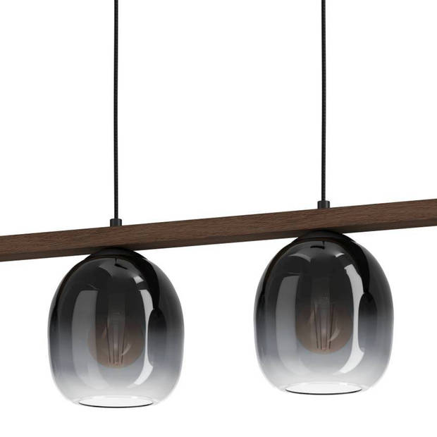 EGLO Filago Hanglamp - E27 - 88 cm - Zwart/Bruin