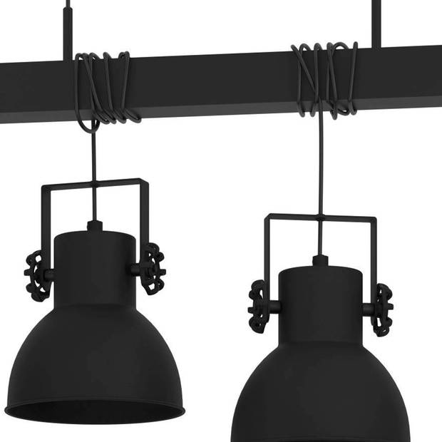 EGLO Shirebrook Hanglamp - E27 - 100 cm - Zwart
