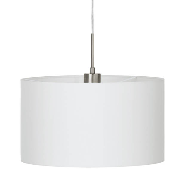 EGLO Pasteri - Hanglamp - 1 Lichts - Ø38cm - Nikkel-Mat - Wit