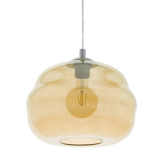 EGLO Dogato Hanglamp - E27 - Ø 33 cm - Grijs/Amber